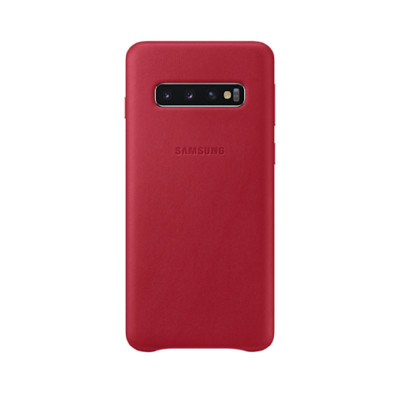 Immagine di Samsung cover in pelle per Galaxy S10 E | Rosso