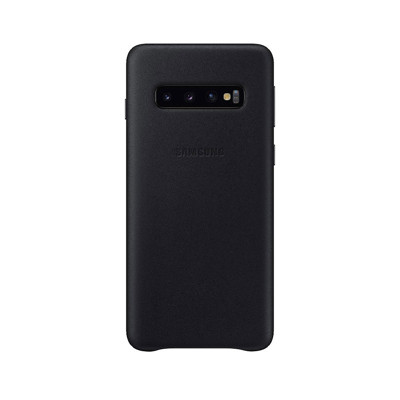 Immagine di Samsung cover in pelle per Galaxy S10 E | Nero