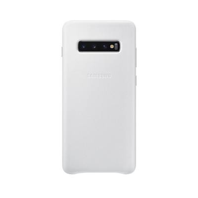 Immagine di Samsung cover in pelle per Galaxy S10+ | Bianco
