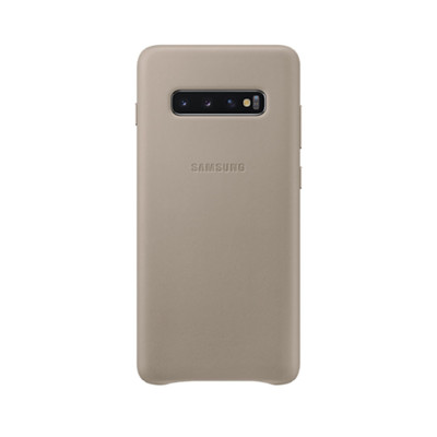 Immagine di Samsung cover in pelle per Galaxy S10+ | Grigio