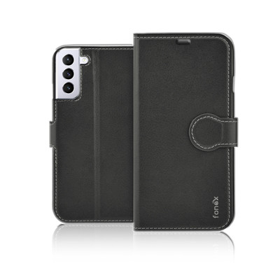 Immagine di Fonex Identity bookcase in leatherette for Samsung Galaxy S21+ | Black