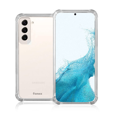 Immagine di Fonex cover Mols Basic antiurto per Samsung Galaxy S23 con angoli e retro rinforzati |Trasparente