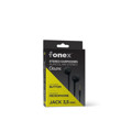 Immagine di Fonex auricolari a filo Classic con connettore Jack 3,5 mm | Nero