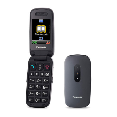 Immagine di Panasonic telefono cellulare senior KX-TU446 | Grigio