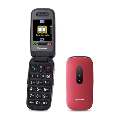 Immagine di Panasonic telefono cellulare senior KX-TU446 | Rosso