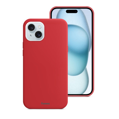 Immagine di Fonex cover Pure Touch in silicone per Apple iPhone 15 | Rosso