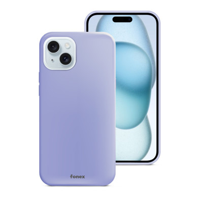 Immagine di Fonex cover Pure Touch in silicone per Apple iPhone 15 | Viola