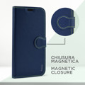 Immagine di Fonex custodia a libro Identity in similpelle per Apple iPhone Xr | Blu
