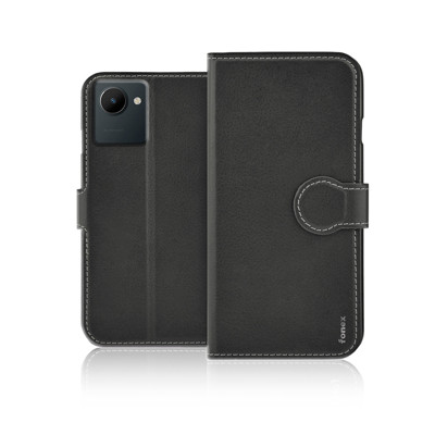 Immagine di Fonex custodia a libro Identity in similpelle per Realme C30 | Nero