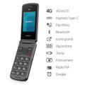 Immagine di Easyteck telefono cellulare F400 4G VoLTE | Rosso