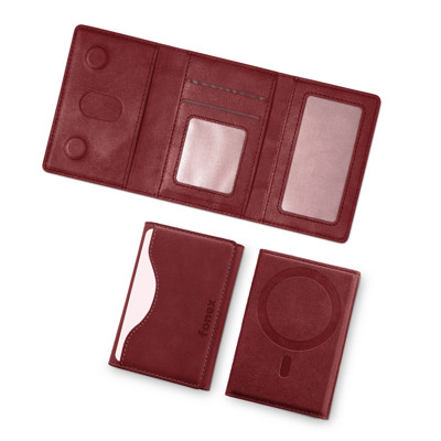 Immagine di Fonex Portacarte Magsafe pieghevole | Rosso
