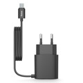 Immagine di Fonex caribatteria 10W con porta USB e cavo Micro USB integrato | Nero