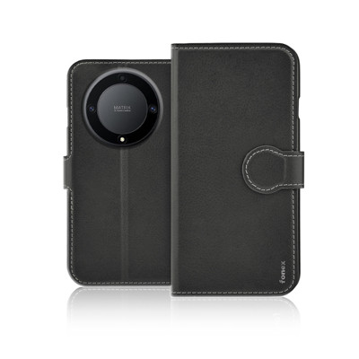 Immagine di Fonex custodia a libro Identity in similpelle per Honor Magic 6 Lite 5G | Nero