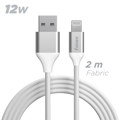 Immagine di Fonex cavo carica e dati 12W ultraresistente Lightning | 2 m | Bianco