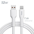 Immagine di Fonex cavo carica e dati in silicone 12W Lightning | 1 m | Bianco