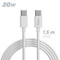 Immagine di Fonex cavo carica e dati 20W Type-C to Type-C | 1,5 m | Bianco