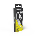 Immagine di Fonex cavo carica e dati 60W in tessuto ultraresistente USB to Type-C | 2 m | Bianco