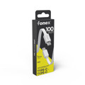 Immagine di Fonex cavo piatto carica e dati 100W Type-C to Type-C | 1.5m | Bianco