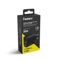 Immagine di Fonex caricatore da rete 20W con porta USB + Type-C (PD) | Nero