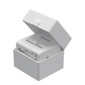 Immagine di Adattatore universale da viaggio 20W GaN compatibile con prese USA, AU, EU, UK | Con porta Type-C e USB | Bianco