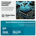 Immagine di Easyteck tablet EK12 12" 4G 8/128GB | Custodia con tastiera integrata inclusa | Dual Sim | Grigio