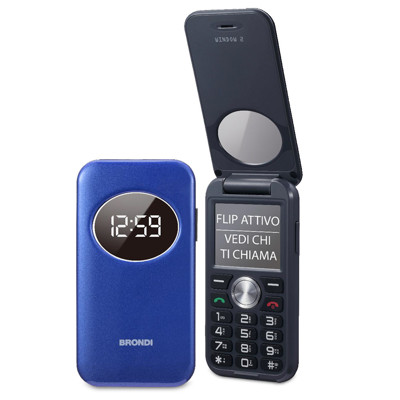 Immagine di Brondi telefono cellulare Window Flip 2 Dual SIm | Blu