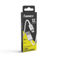 Immagine di Fonex cavo carica e dati 12W USB to Lightning | 60 cm | Bianco