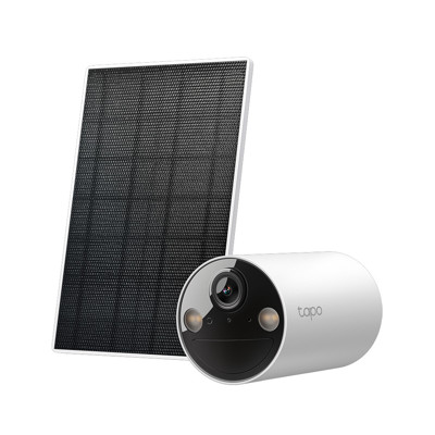 Immagine di Tp-Link/Tapo Kit Telecamera di sorveglianza Smart Wire-Free IP65 da interno/esterno WiFi + pannello solare