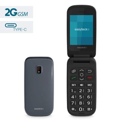 Immagine di Easyteck telefono cellulare F210 | Grigio Scuro