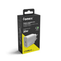 Immagine di Fonex caricatore da rete 20W con porta Type-C (PD) | Bianco