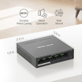 Immagine di Mercusys by Tp-Link Switch Desktop 5 Porte Gigabit, di cui 4 PoE+