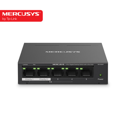 Immagine di Mercusys by Tp-Link Switch Desktop 5 Porte Gigabit, di cui 4 PoE+