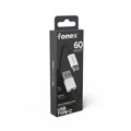 Immagine di Fonex cavo carica e dati 60W in tessuto ultraresistente USB to Type-C | 1 m | Nero