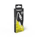 Immagine di Fonex cavo carica e dati 20W in tessuto ultraresistente Type-C to Lightning | 1 m | Bianco