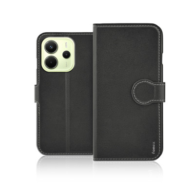 Immagine di Fonex custodia a libro Identity in similpelle per Xiaomi Redmi Note 14 5G | Nero