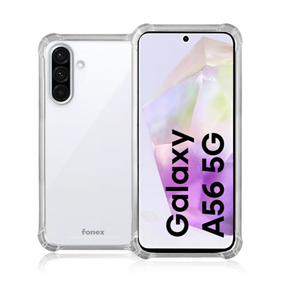 Immagine di Fonex cover Mols Basic antiurto per Samsung Galaxy A56 5G con angoli e retro rinforzati |Trasparente