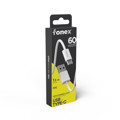 Immagine di Fonex cavo carica e dati 60W USB to Type-C | 60 cm | Bianco