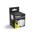 Immagine di Fonex adattatore universale da viaggio 20W GaN compatibile con prese USA, AU, EU, UK | Con porta Type-C e USB | Bianco