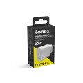 Immagine di Fonex caricatore da rete 20W con porta Type-C (PD) | Bianco