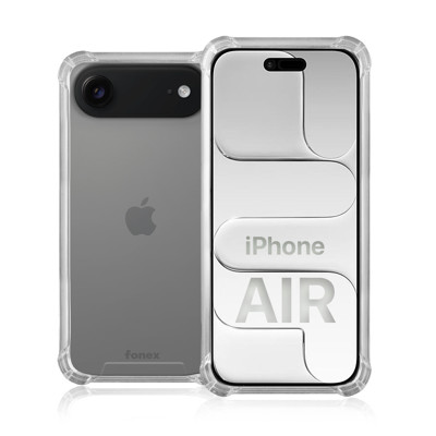 Immagine di Fonex cover Mols Basic antiurto per Apple iPhone Air con angoli e retro rinforzati | Trasparente