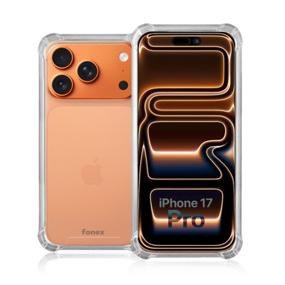 Immagine di Fonex cover Mols Basic antiurto per Apple iPhone 17 Pro con angoli e retro rinforzati | Trasparente