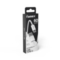Immagine di Fonex cavo carica e dati 60W in tessuto ultraresistente USB to Type-C | 1 m | Bianco