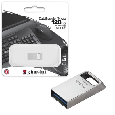 Immagine di Kingston pen drive DTM 3.2 USB Metal | 128 GB