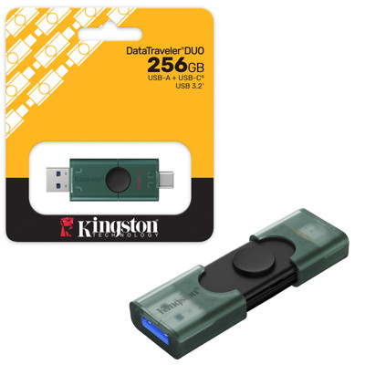 Immagine di Kingston pen drive DUO 3.2 USB+Type-C | 256 GB