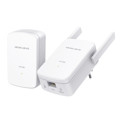 Immagine di Mercusys by Tp-Link Powerline Kit Homeplug AV2 fino a 1000Mbps e Wi-Fi 300Mbps