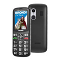 Immagine di Brondi telefono cellulare senior Amico di Casa+ Dual sim | Nero