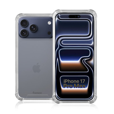 Immagine di Fonex cover Mols Basic antiurto per Apple iPhone 17 Pro Max con angoli e retro rinforzati | Trasparente