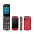 Immagine di Easyteck telefono cellulare F400 4G VoLTE | Rosso