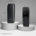 Immagine di Panasonic telefono cellulare senior TF400 4G | Nero