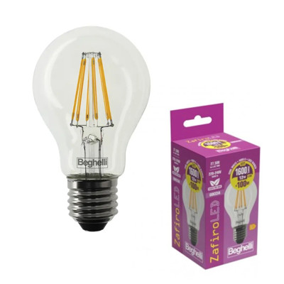 Immagine di Beghelli lampadina Zafiro Goccia dimmerabile | 7WE27 2700K | 60W